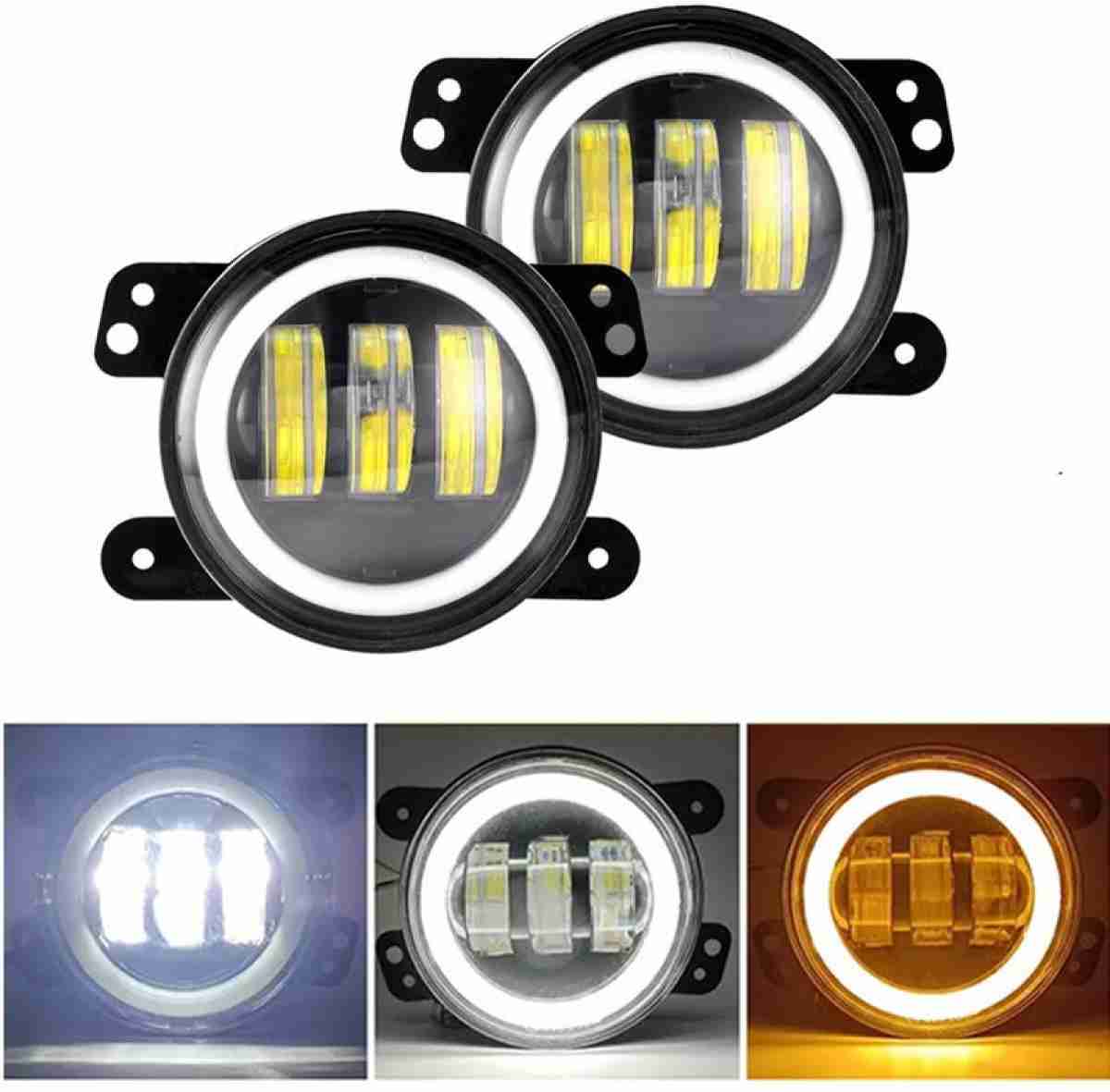 Universal Car LED Fog Lamp With DRL Daytime Running Light & Turn Signal